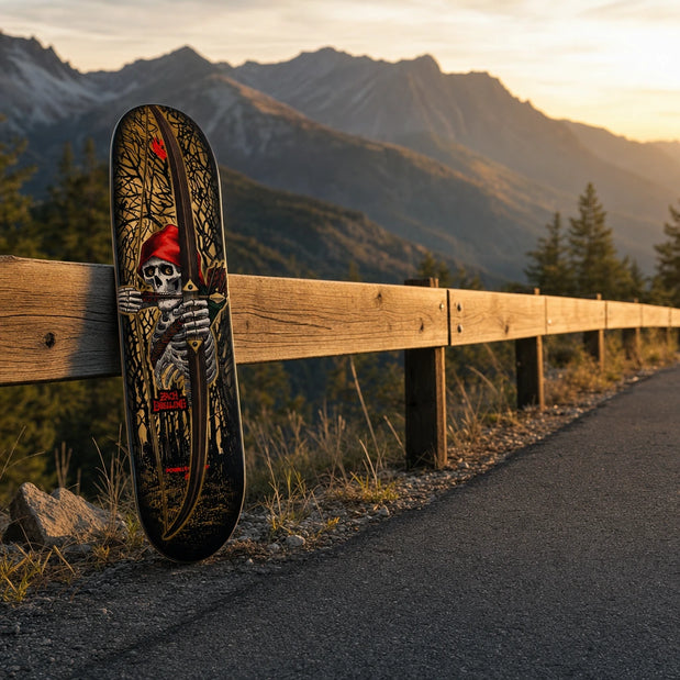 Powell Peralta Pro Zach Doelling Archer Gold Foil 8.30″ Skateboard Deck - Longboards USA