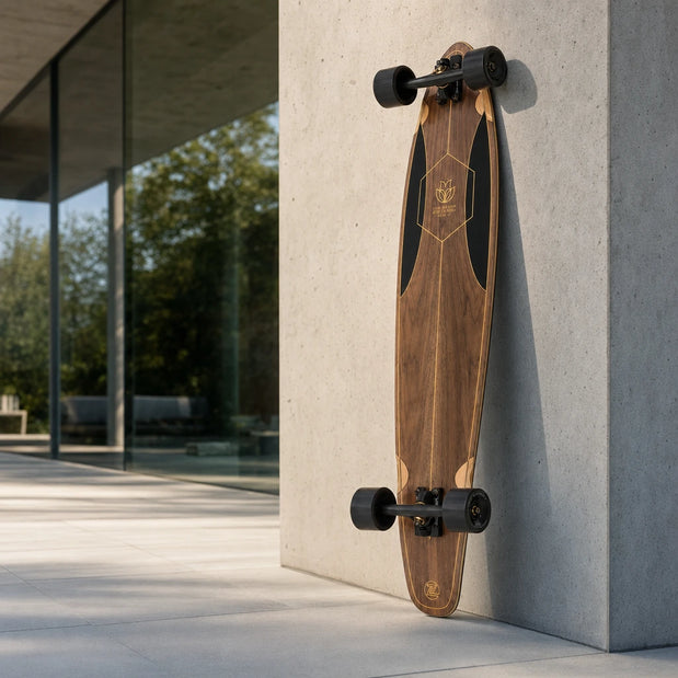 Z-Flex Ruins To Roses Roundtail 39" Kicktail Longboard.. - Longboards USA