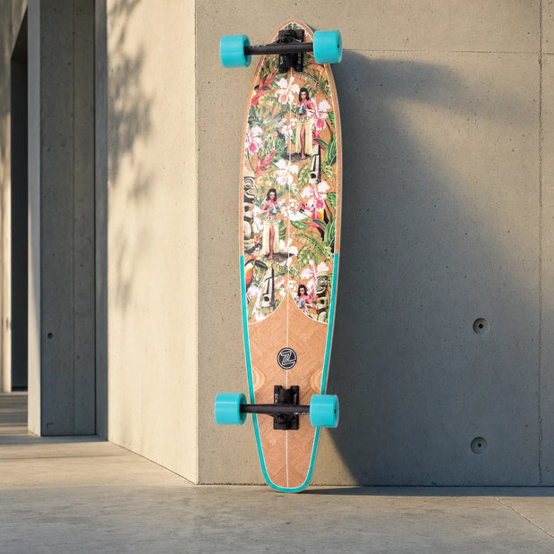 Z-Flex Banana Train Roundtail 39" Kicktail Longboard - Longboards USA