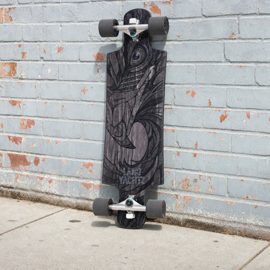Landyachtz Skateboards Drop Hammer Black Eagle 35