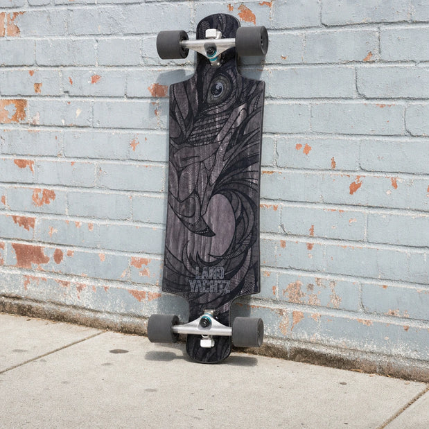 Landyachtz Drop Hammer Black Eagle 35" Drop Through Longboard - Longboards USA