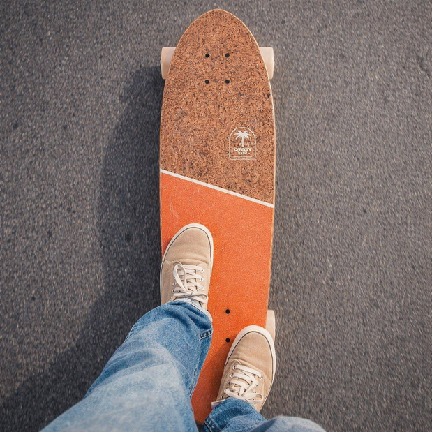 Globe Big Blazer Coconut/Mandarin 32" Cruiser Longboard