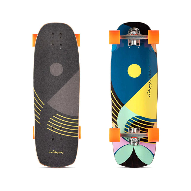 Loaded Ballona Willy Bright Blue/Yellow 27" Cruiser Longboard