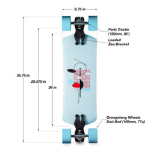 Loaded Tangent 35" Drop Through Longboard