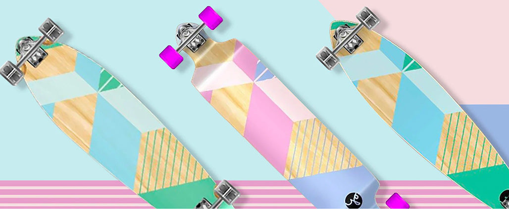 Get your life full of style with the Geometric Longboards Series.