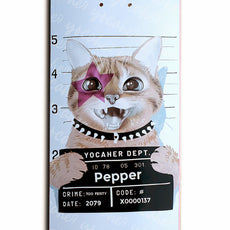 Yocaher Purple Pepper Graphic Skateboard Deck - Rockstar Kitty Cat