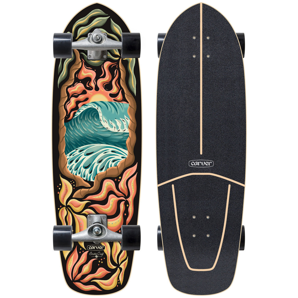 Carver Psychedelic Sunset Surfskate 32