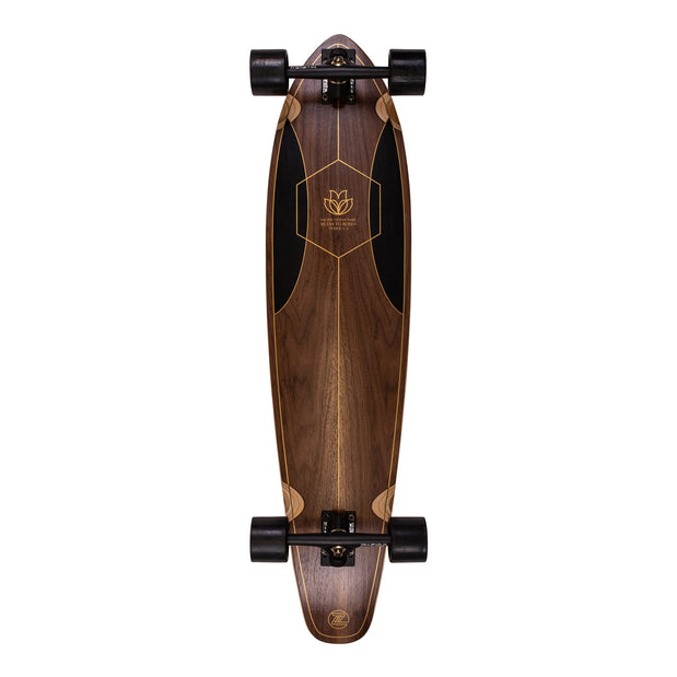 Z-Flex Ruins To Roses Roundtail 39" Kicktail Longboard..