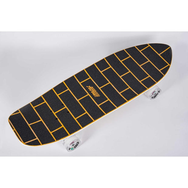 AKAW! Brickwave Yellow 31" Surfskate Longboard - Longboards USA