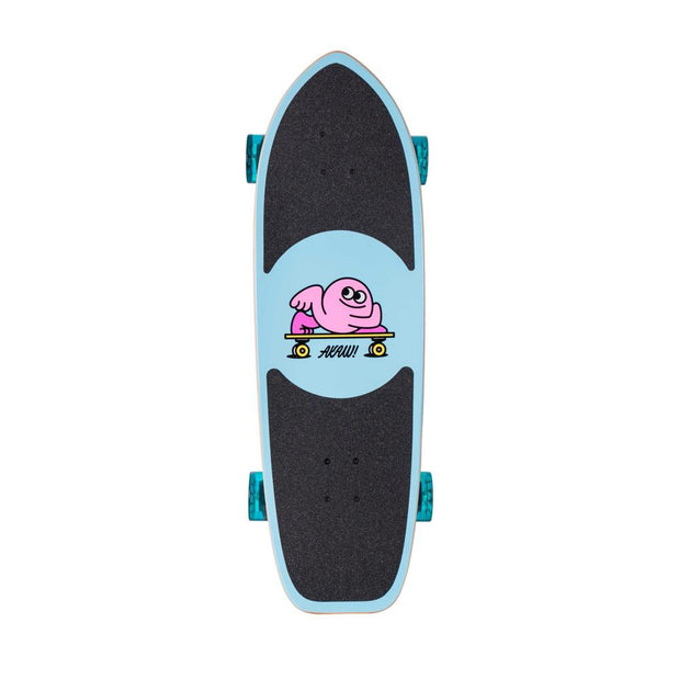 AKAW! Concrete Wave Pink 31" Surfskate Longboard - Longboards USA