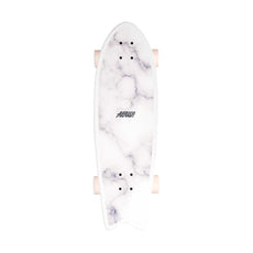 AKAW! Marble Wave White 30" Surfskate Longboard - Longboards USA