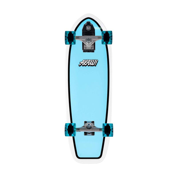 AKAW! Splitwave Blue 30" Surfskate Longboard - Longboards USA