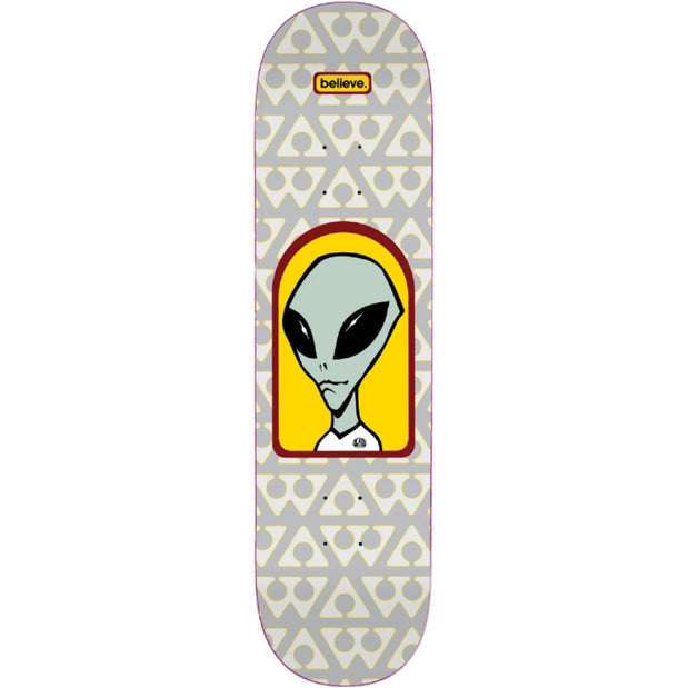 Alien Workshop Believe 8.62" Grey Skateboard Deck - Longboards USA