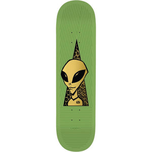 Alien Workshop Guevara Visitor Gold 8.25" Green Skateboard Deck - Longboards USA