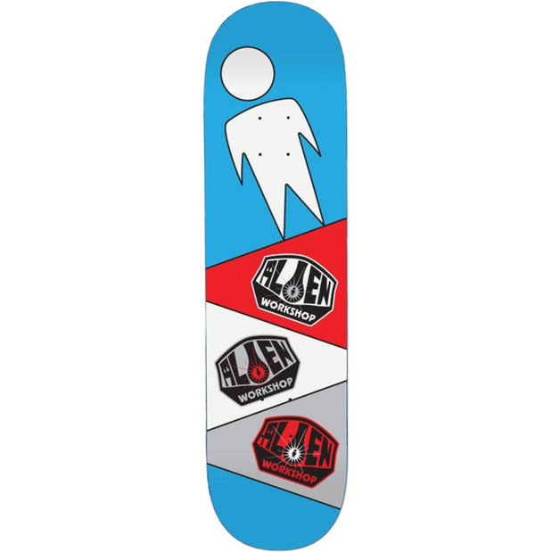 Alien Workshop Logo Repeater 8.12" Blue Skateboard Deck - Longboards USA