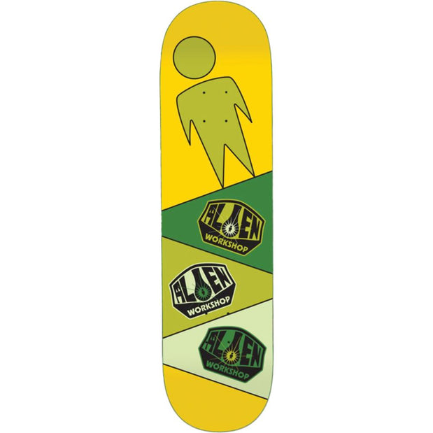 Alien Workshop Logo Repeater 8.37" Gold Skateboard Deck - Longboards USA