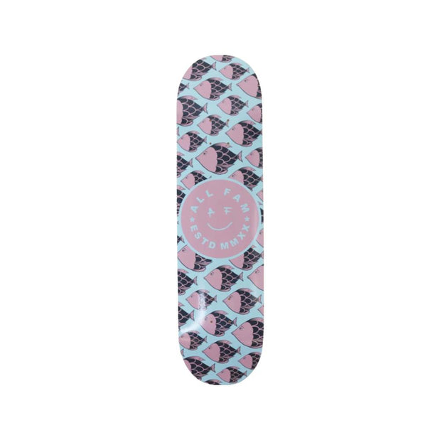 All Fam Fish School Pink 8" Skateboard Deck - Longboards USA