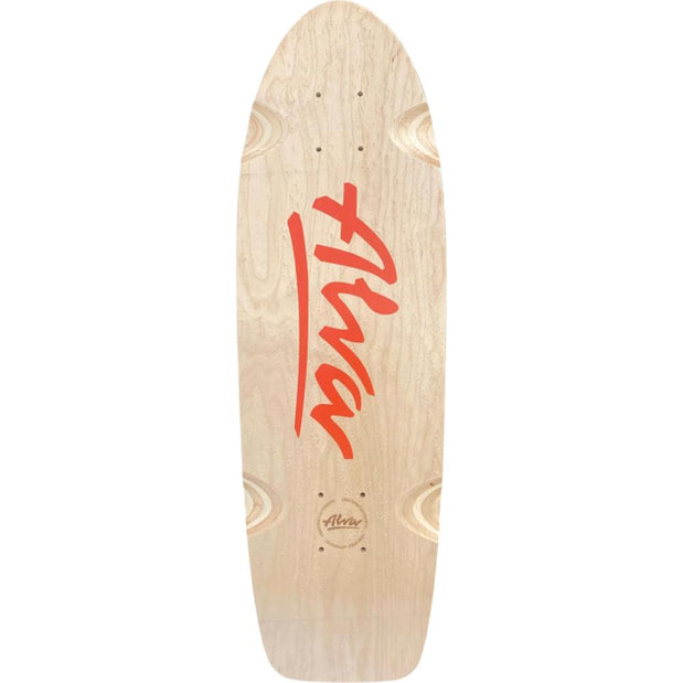 Alva Bela Reissue 8.5" Skateboard Deck Natural - Longboards USA