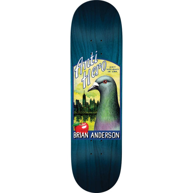 Antihero Anderson Homers 8.62" Blue Skateboard Deck - Longboards USA