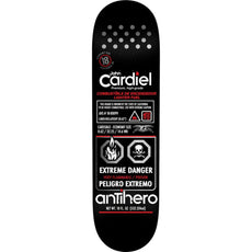 Antihero Cardiel Fueled Up 8.62" Black Skateboard Deck - Longboards USA