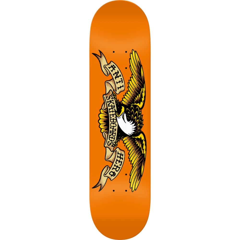 Antihero Classic Eagle 9.0" Orange Skateboard Deck - Longboards USA