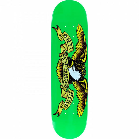 Antihero Classic Eagle Green 7.81" Skateboard Deck - Longboards USA