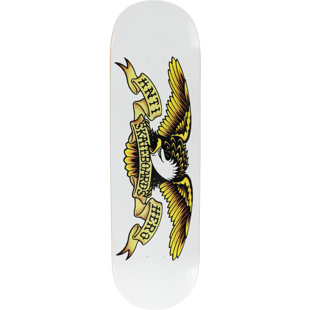 Antihero Classic Eagle White 8.75" Skateboard Deck - Longboards USA