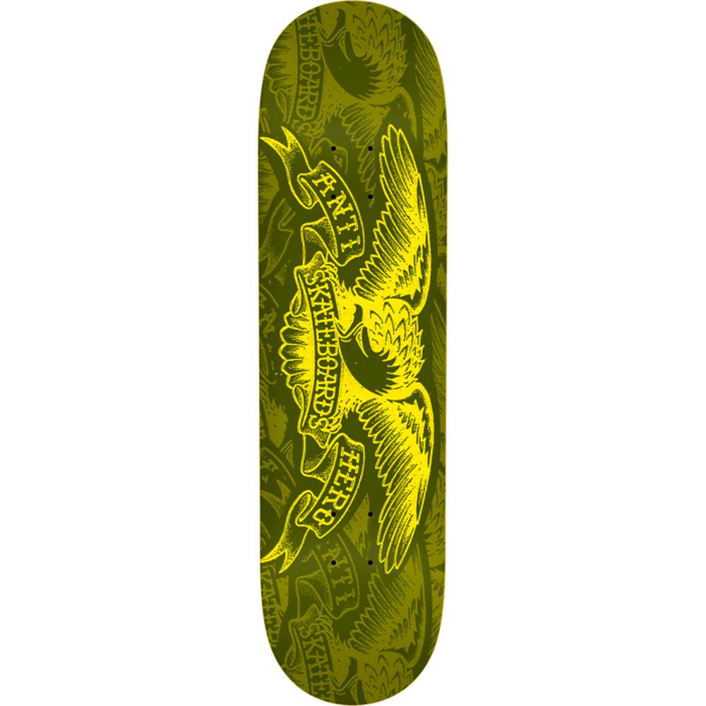 Antihero Copier Eagle olive 7.75" Skateboard Deck - Longboards USA