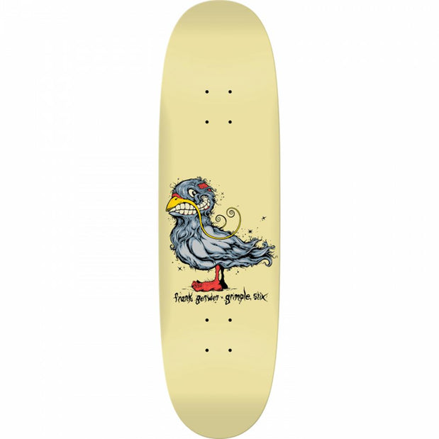 Antihero Gerwer Pigeon Vision 8.75" Cream Skateboard Deck - Longboards USA