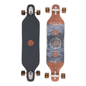 Arbor Journey Evergreen Axis 40" Longboard Complete - Brown - Longboards USA