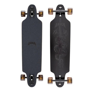 Arbor Journey Nightfall Zeppelin 36" Drop Through Longboard in Black - Longboards USA