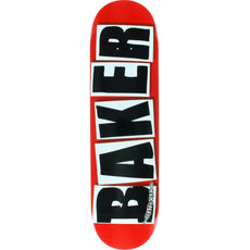 Baker Brand Logo 8.38" Red/Black Skateboard Deck - Longboards USA