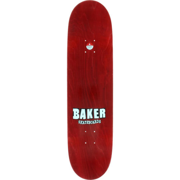 Baker Brand Logo 8.38" Red/Black Skateboard Deck - Longboards USA