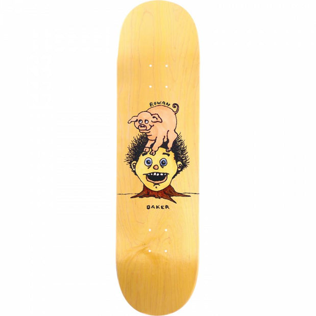 Baker Zorilla Piggy Back Mustard 8.5" Skateboard Deck - Longboards USA