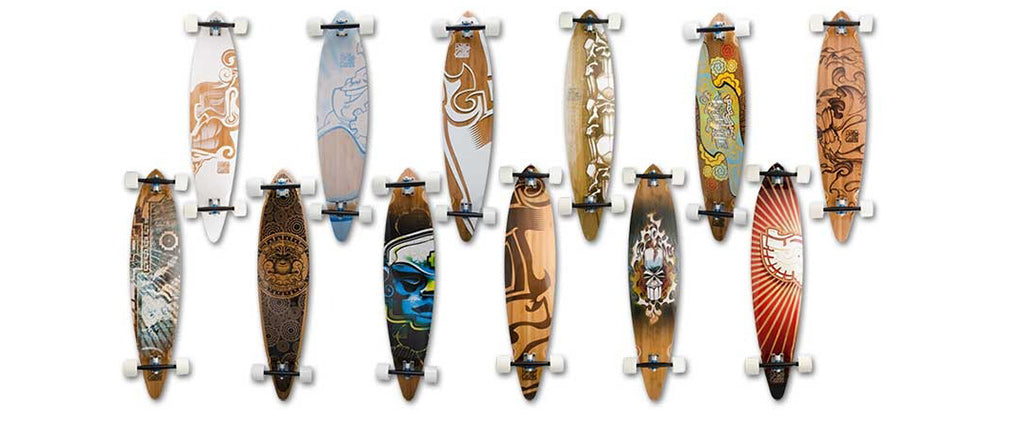 Bamboo Skateboards Trurute Pintail Longboards - part 1
