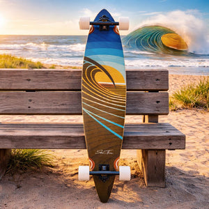 Bamboo Pintail Sunset Peak 44" Longboard - Longboards USA