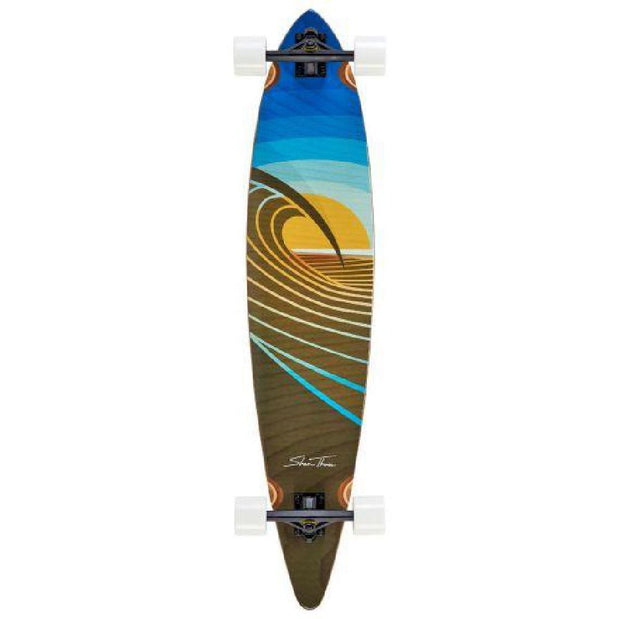 Bamboo Pintail Sunset Peak 44" Longboard - Longboards USA