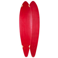Blank Natural 40" Pintail Longboard Deck - Red - Longboards USA