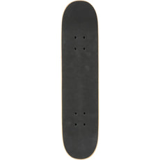Blind Big Head Soft Top 7.0-inch yellow skateboard deck with black grip, rounded ends and eight mounting holes. - Longboards USA