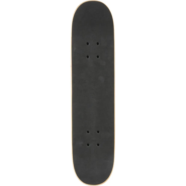 Blind Big Head Soft Top 7.0-inch yellow skateboard deck with black grip, rounded ends and eight mounting holes. - Longboards USA