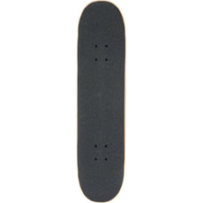 Blind Classic Matte Logo 8.0-inch red and teal skateboard deck, grip-side up with black grip tape and mounting holes. - Longboards USA