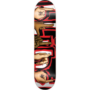 Blind D Signs 8.5" Red Skateboard Deck for Street & Park Skateboarding - Longboards USA