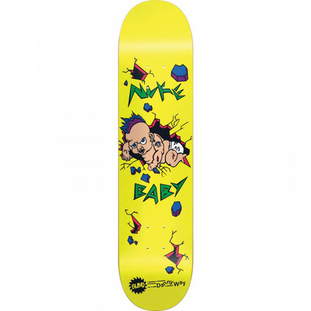 Blind Way Nuke Baby 8.37" Yellow Skateboard Deck - Longboards USA