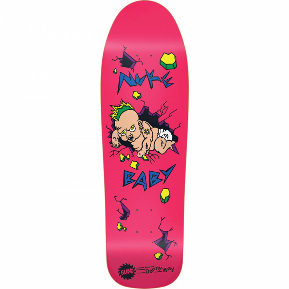 Blind Way Nuke Baby 9.7" Pink Skateboard Deck - Longboards USA