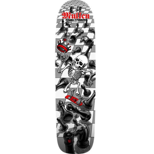 Bones Brigade Rodney Mullen 17th Series White 7.4" Skateboard Deck - Longboards USA
