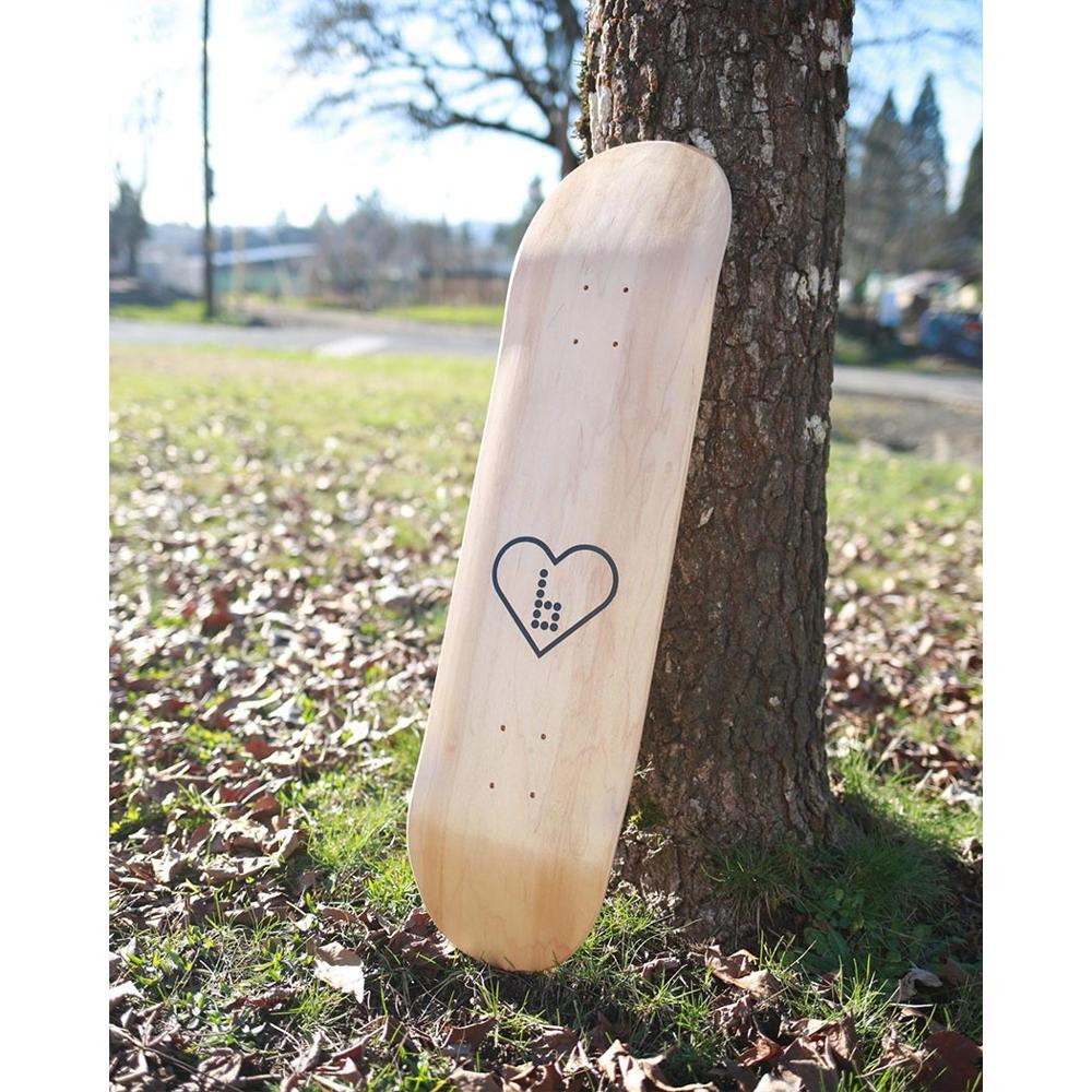 Braille - I Heart Braille Skateboard Deck - Longboards USA