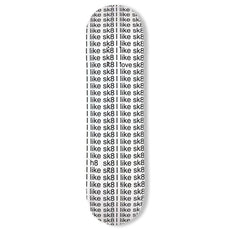 Braille I Like Sk8 Skateboard Deck - Longboards USA