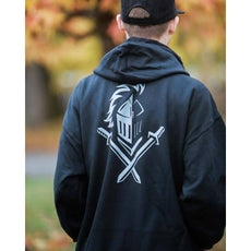 Braille Knights Black Hoodie - Longboards USA