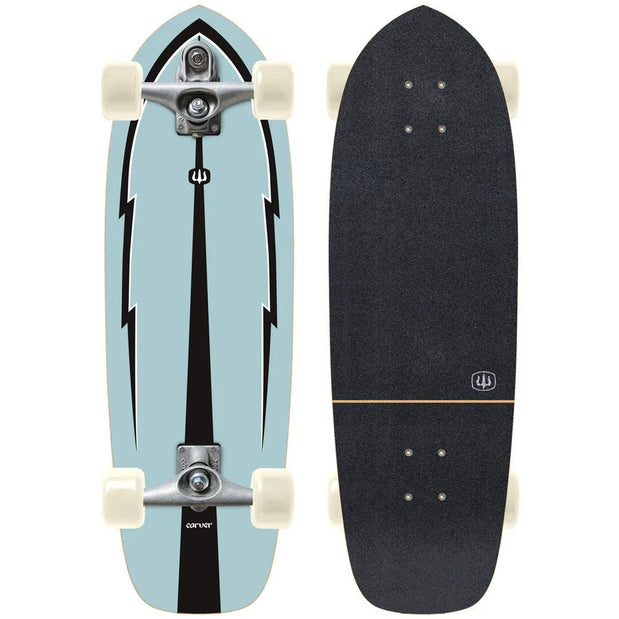 Carver Blue Thunder 30" Surfskate Cruiser with C7 (V5) Trucks - Longboards USA