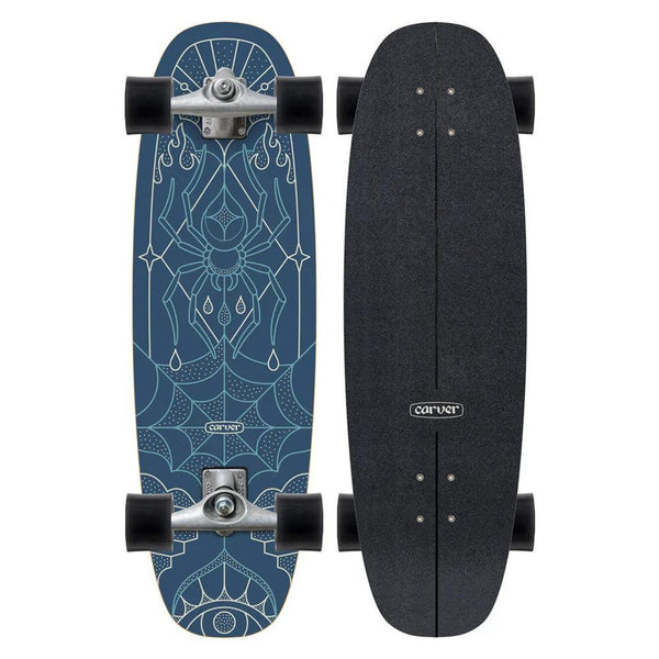 carverスケートボード　35inch carver-blue-widow-33-surfskate